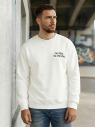 Balta vyriškas džemperis OZONEE JS/65B3918/1Z