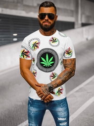 Baltas vyriški marškinėliai OZONEE O/T135/1