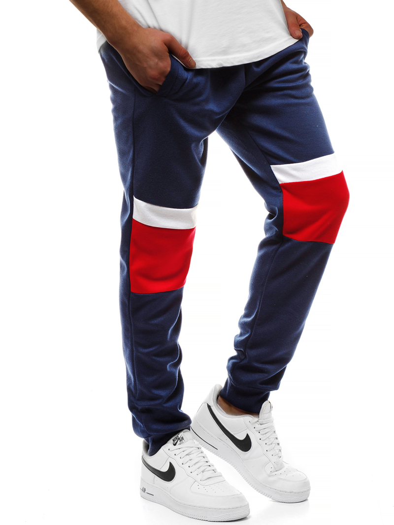 Granatinės vyriškos sportinės kelnės OZONEE JS/JZ11010