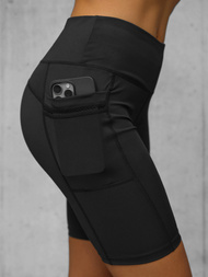 Trumpos moteriškos tamprės juodos OZONEE JS/XY24004S