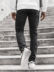 Juodos vyriškos džinso kelnės OZONEE V/19401