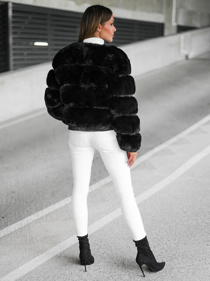 Juoda moteriška striukė OZONEE JS/11Z8080Z