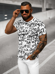 Balti vyriški marškinėliai OZONEE O/T1268/1