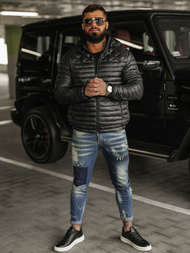 Juodi vyriška striukė OZONEE JS/16M9328/392BZ