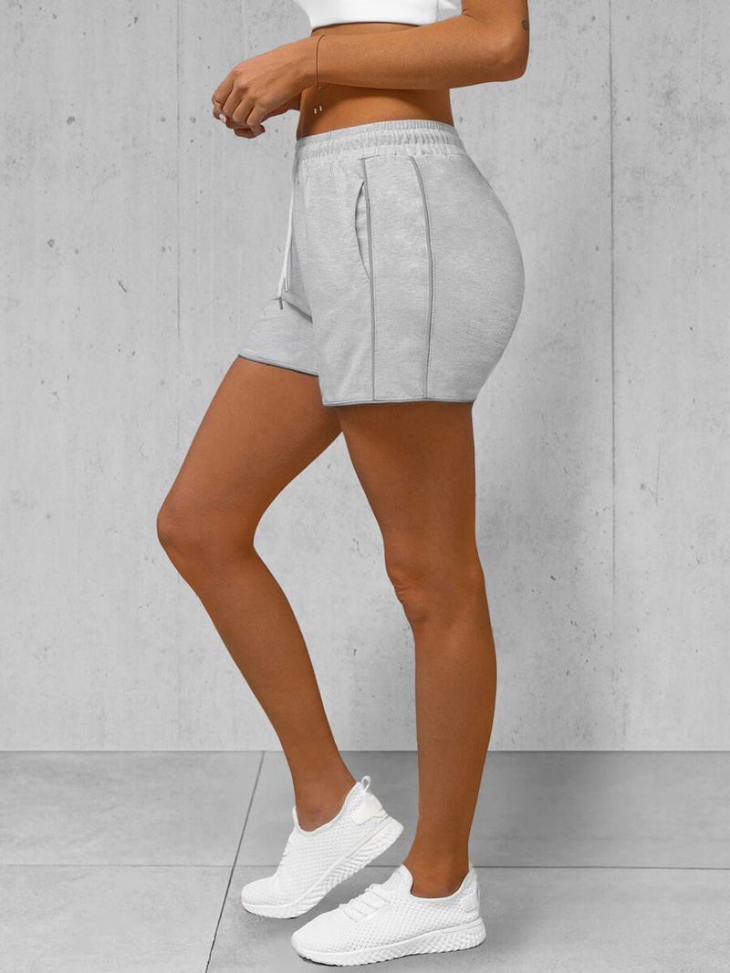 Pilki moteriški sportiniai šortai OZONEE JS/8K952/2