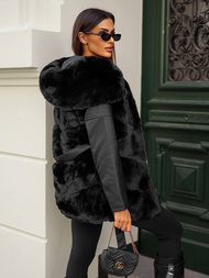 Juoda moteriška striukė OZONEE JS/11Z8090Z