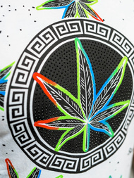 Balti vyriški marškinėliai OZONEE O/T136/1