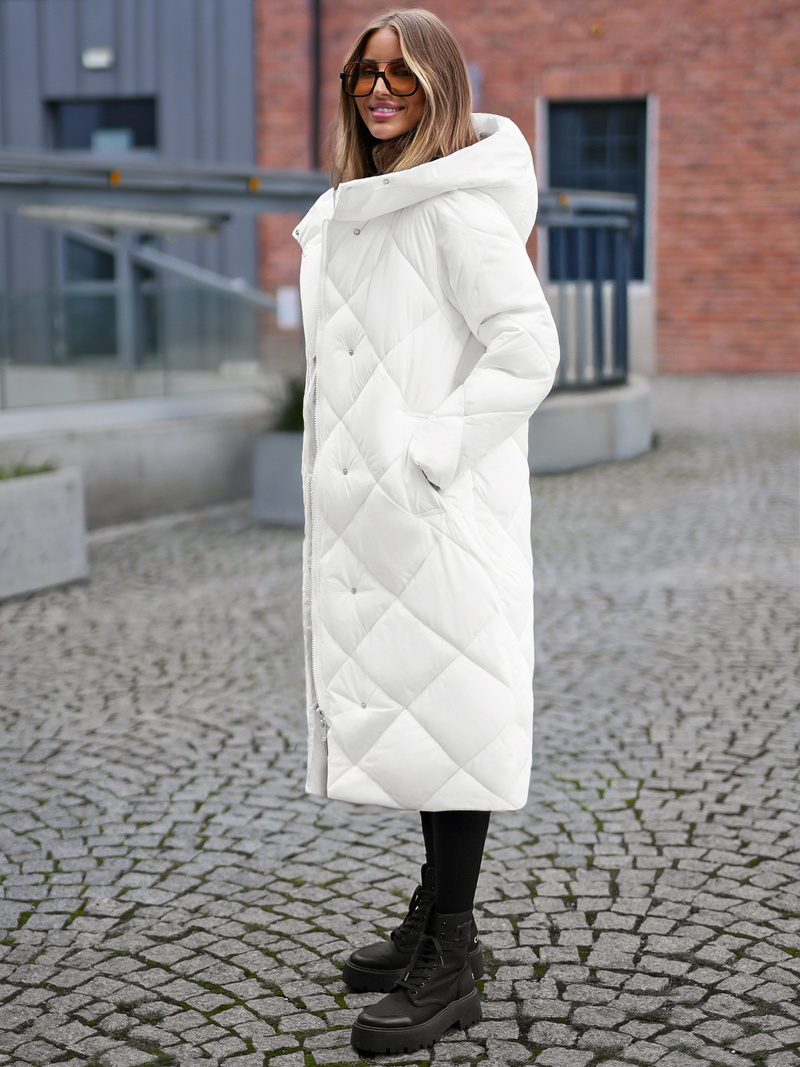 Baltas moteriška striukė OZONEE JS/5M3173/281Z