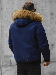 Granatinė vyriška žieminė striukė OZONEE JS/M2019/215