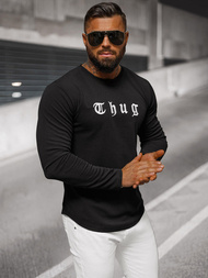 Juodas vyriškas džemperis OZONEE O/T6612