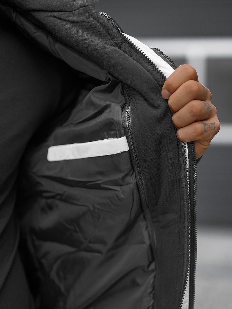 Balta vyriška žieminė striukė OZONEE N/7121