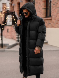 Juoda vyriška žieminė striukė OZONEE O/M3202Z