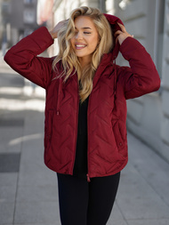 Burgundija moteriška striukė OZONEE JS/16M9300/06