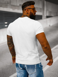 Balti vyriški marškinėliai OZONEE JS/712005Z 