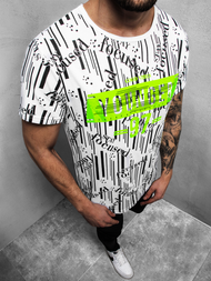 Balti vyriški marškinėliai OZONEE JS/KS1993Z