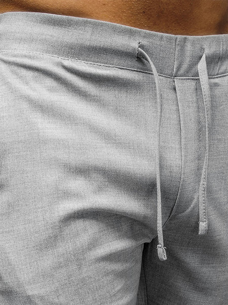 Pilkos vyriškos chino jogger kelnės OZONEE DJ/5539