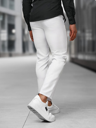  Baltos vyriškos chino kelnės OZONEE DJ/5526Z