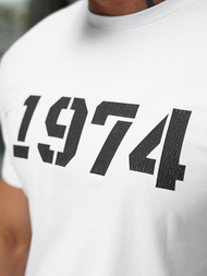 Baltas vyriški marškinėliai OZONEE NB/MT3130