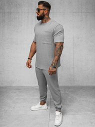 Pilkas vyriški marškinėliai OZONEE O/Y960T