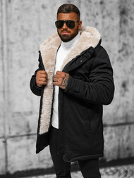 Juoda vyriška žieminė striukė OZONEE JS/22M319/392