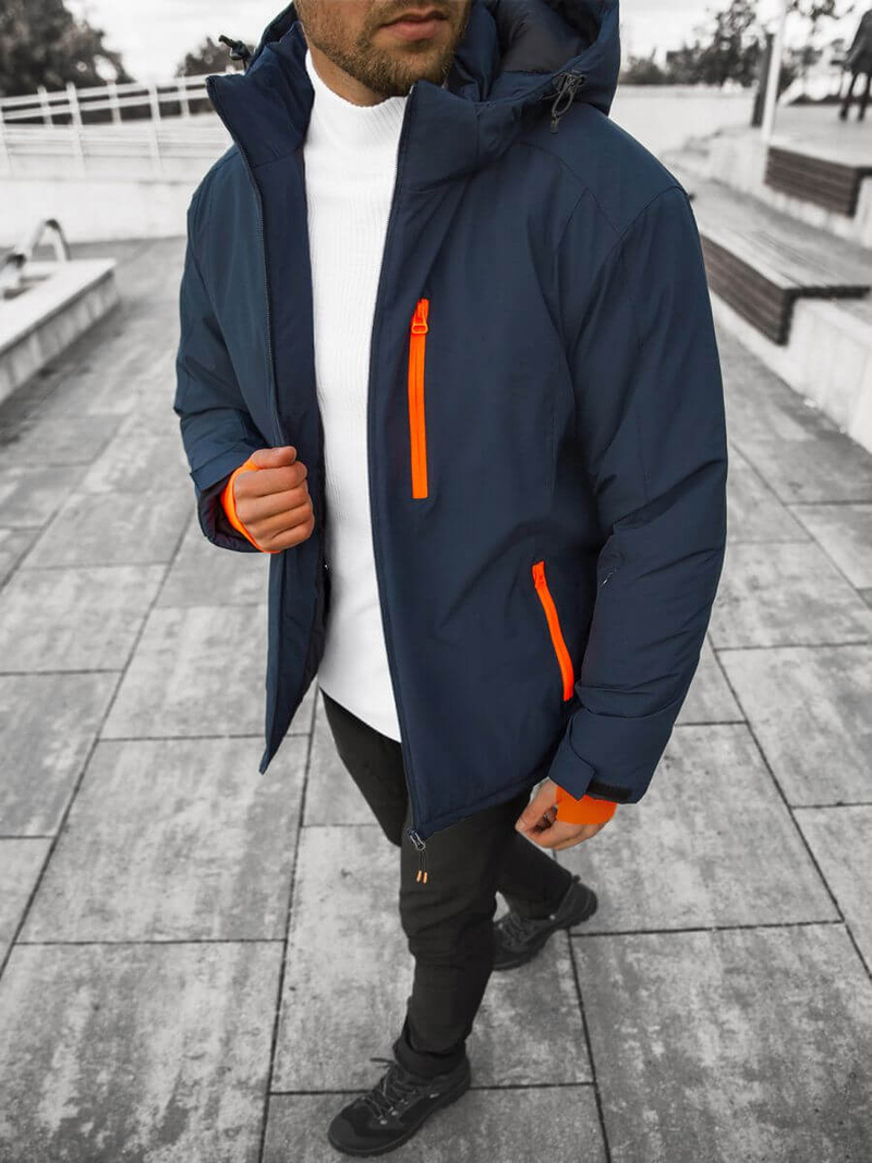 Granatinė vyriška striukė OZONEE JS/HH011/50Z