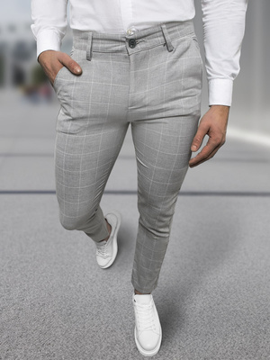 Pilkos vyriškos chino kelnės OZONEE DJ/5505