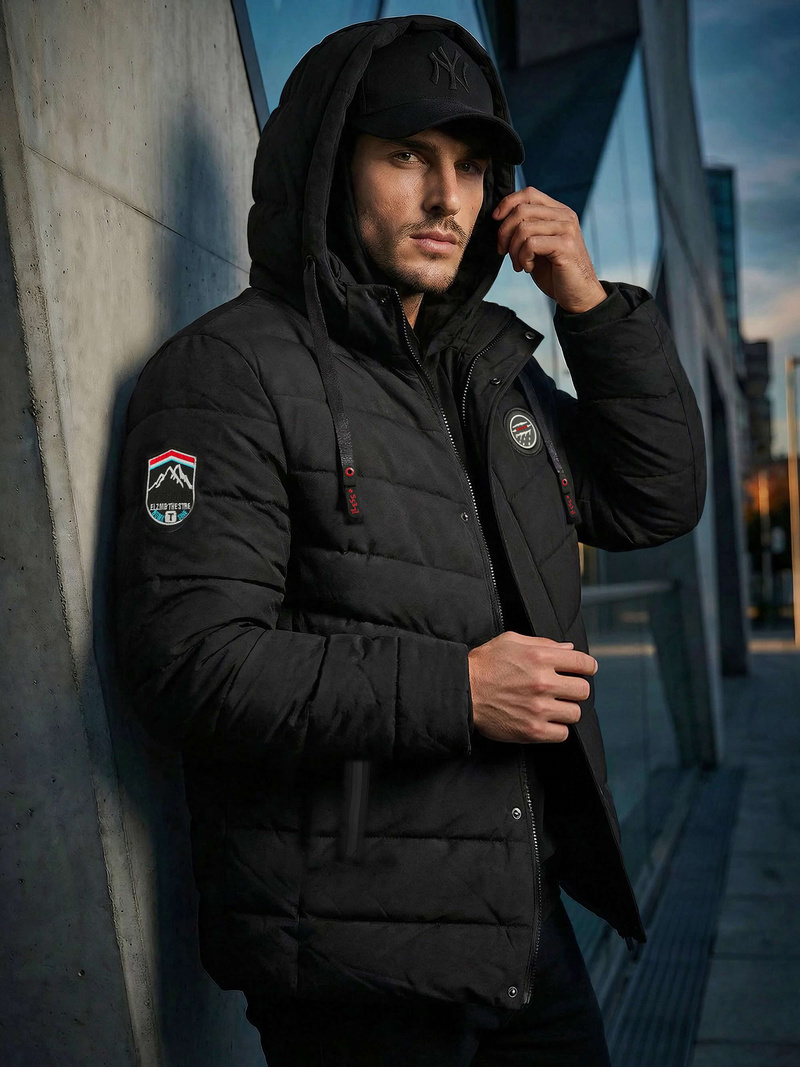 Juoda vyriška striukė OZONEE JS/31M5081/392