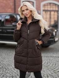 Šokoladas moteriška žieminė striukė OZONEE JS/16M9302/158Z