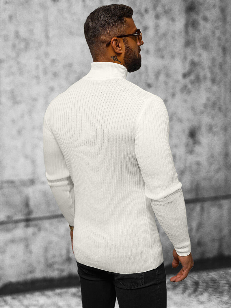 Pieno spalva vyriškas megztinis OZONEE L/2533Z