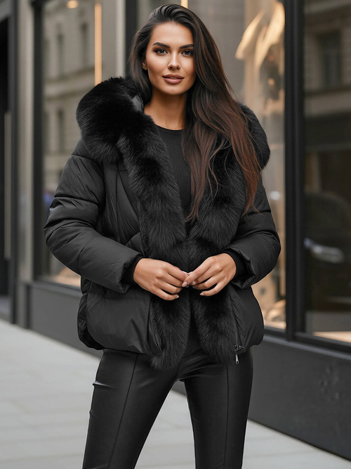 Juoda moteriška striukė OZONEE O/16M9179/392