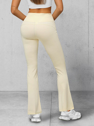 Pieno spalva moteriškos tamprės plačiomis kojomis OZONEE JS/17K570/1