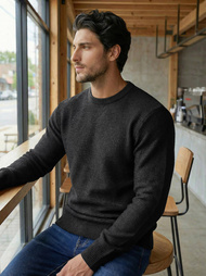 Tamsiai vyriškas megztinis OZONEE JS/59B3600/3