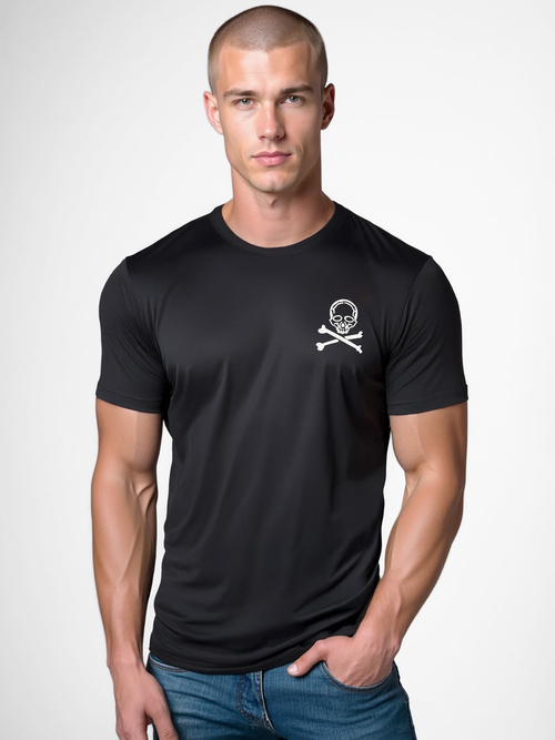 Juodi vyriški marškinėliai OZONEE NB/MT3066Z
