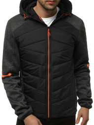 Juoda vyriška striukė OZONEE JS/KS2157