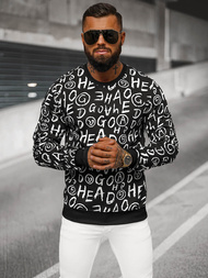 Juodas vyriškas džemperis OZONEE JS/8B1221/3