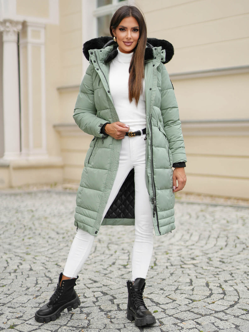 Mėtinė moteriška striukė OZONEE O/W377Z