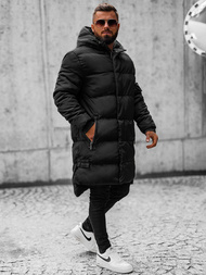 Juodi vyriška žieminė striukė OZONEE O/M799