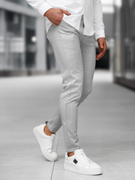  Pilkos vyriškos chino kelnės OZONEE DJ/5505Z