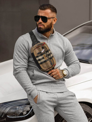 Pilkas vyriškas sportinis kostiumas OZONEE JS/68C10385/2Z