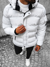 Balta vyriška žieminė striukė OZONEE N/7332