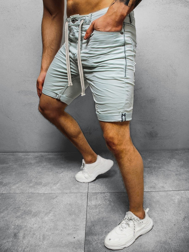 Šviesiai-mėlyni vyriški šortai OZONEE O/19200