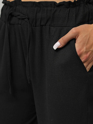 Juodos moteriškos kelnės OZONEE O/ZCH2288