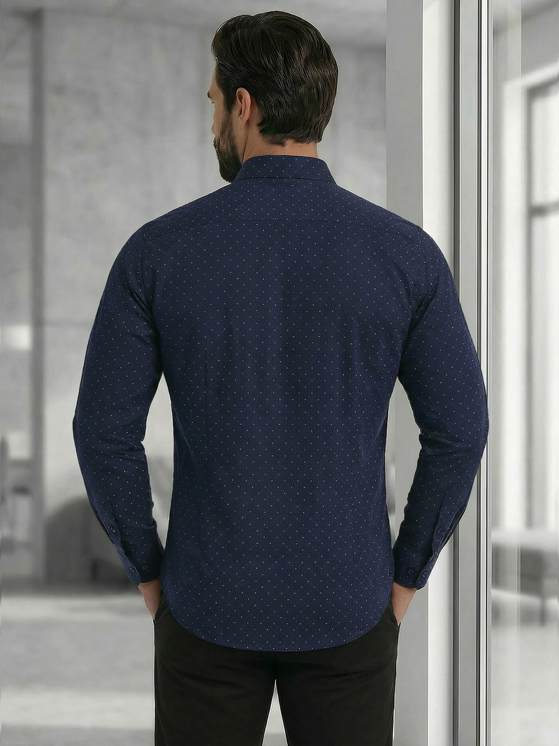 Granatinė vyriški marškiniai OZONEE V/V183Z