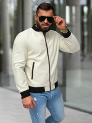 Pieno spalva vyriška odinė striukė OZONEE JS/11Z8107