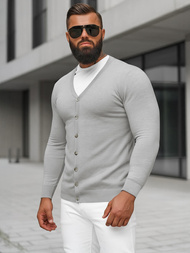 Pilkas vyriškas megztinis OZONEE NB/MM6006/2Z