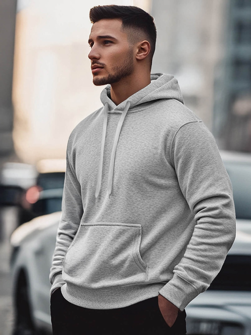 Pilkas vyriškas džemperis OZONEE JS/2009Z