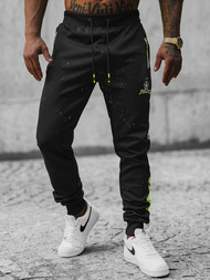 Juoda vyriškos sportinės kelnės OZONEE JS/K10232Z