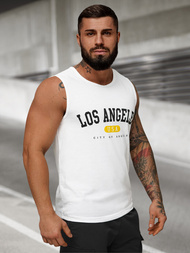 Balti vyriški berankoviai marškinėliai OZONEE JS/8B1715/1Z