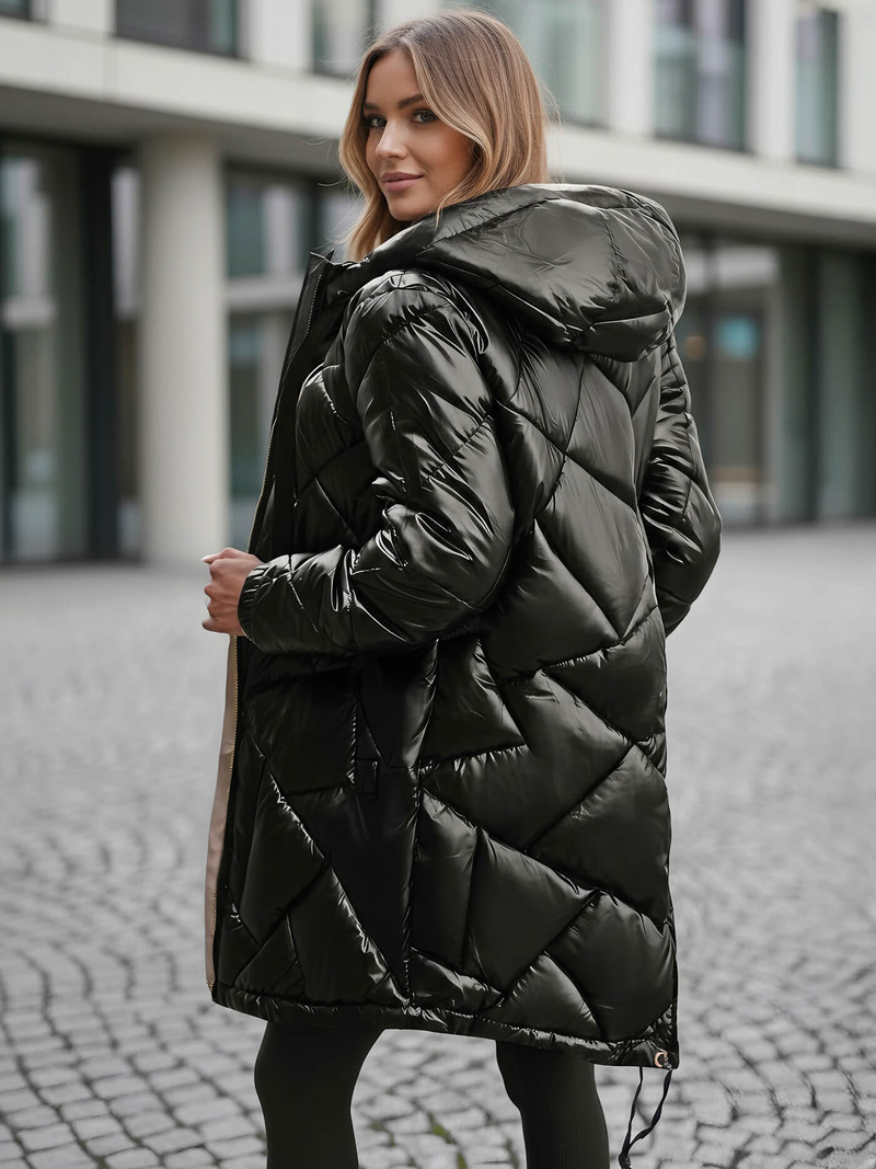 Juoda moteriška striukė OZONEE JS/5M3189/392Z