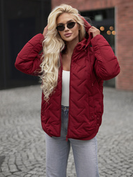 Burgundija moteriška striukė OZONEE JS/16M9300/06Z